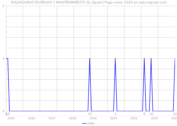 SOLDADURAS DIVERSAS Y MANTENIMIENTO SL (Spain) Page visits 2024 