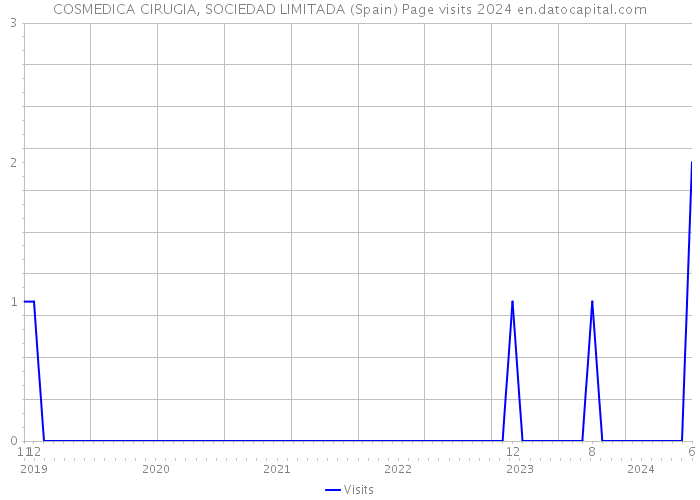 COSMEDICA CIRUGIA, SOCIEDAD LIMITADA (Spain) Page visits 2024 