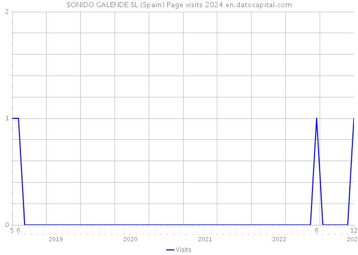 SONIDO GALENDE SL (Spain) Page visits 2024 