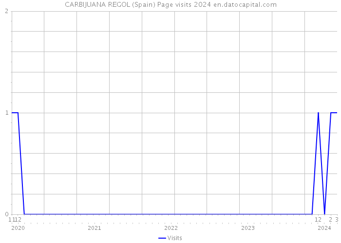 CARBIJUANA REGOL (Spain) Page visits 2024 