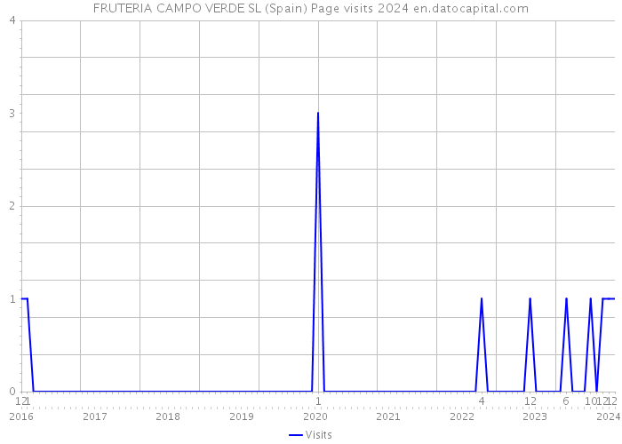 FRUTERIA CAMPO VERDE SL (Spain) Page visits 2024 