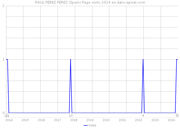 RAUL PEREZ PEREZ (Spain) Page visits 2024 