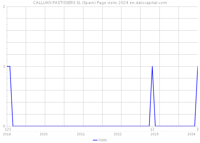 CALLUAN PASTISSERS SL (Spain) Page visits 2024 