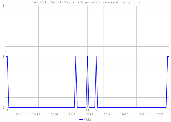 CARLES LLINAS SANS (Spain) Page visits 2024 