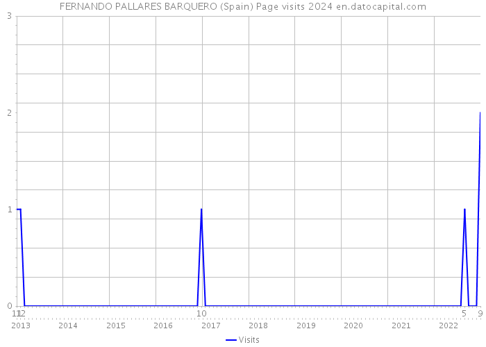 FERNANDO PALLARES BARQUERO (Spain) Page visits 2024 