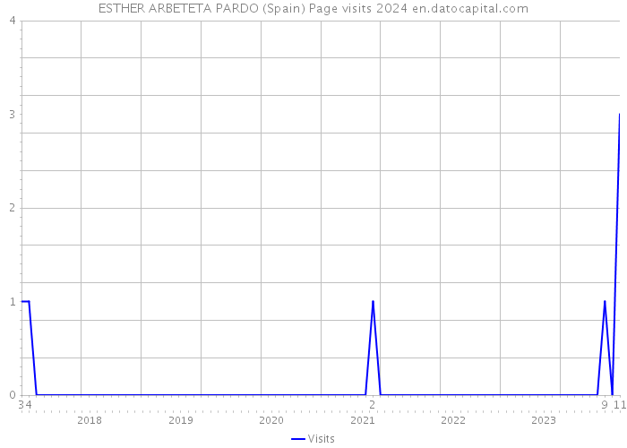 ESTHER ARBETETA PARDO (Spain) Page visits 2024 