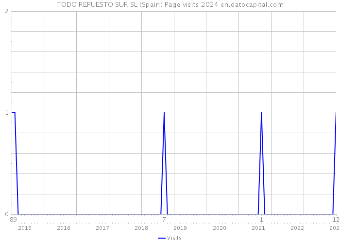 TODO REPUESTO SUR SL (Spain) Page visits 2024 