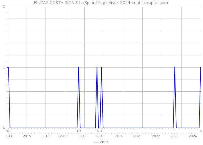 FINCAS COSTA RICA S.L. (Spain) Page visits 2024 