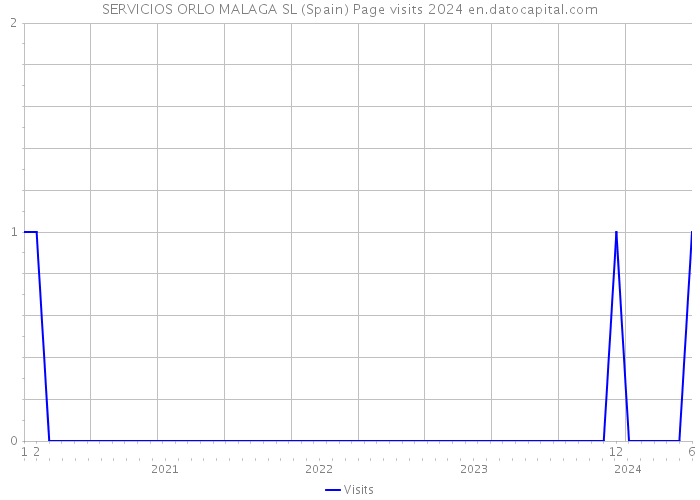 SERVICIOS ORLO MALAGA SL (Spain) Page visits 2024 