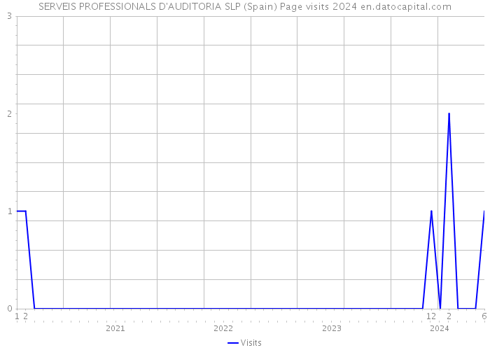 SERVEIS PROFESSIONALS D'AUDITORIA SLP (Spain) Page visits 2024 