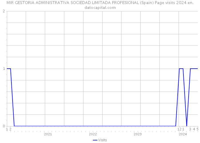 MIR GESTORIA ADMINISTRATIVA SOCIEDAD LIMITADA PROFESIONAL (Spain) Page visits 2024 