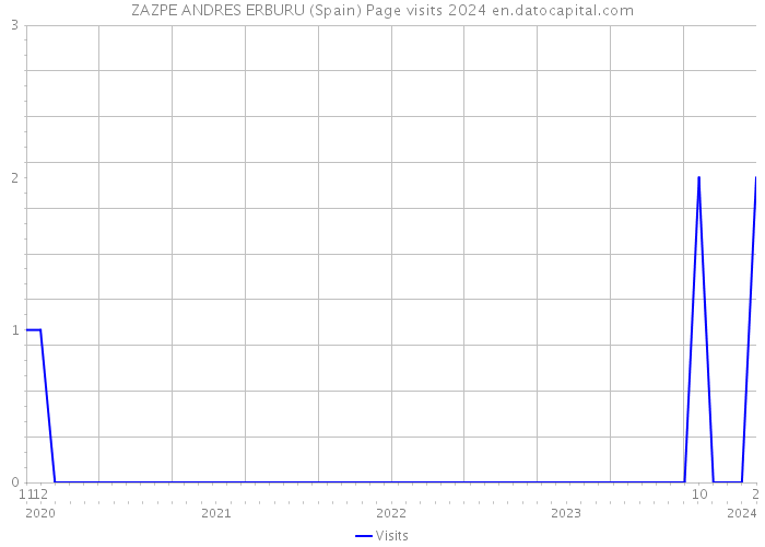 ZAZPE ANDRES ERBURU (Spain) Page visits 2024 