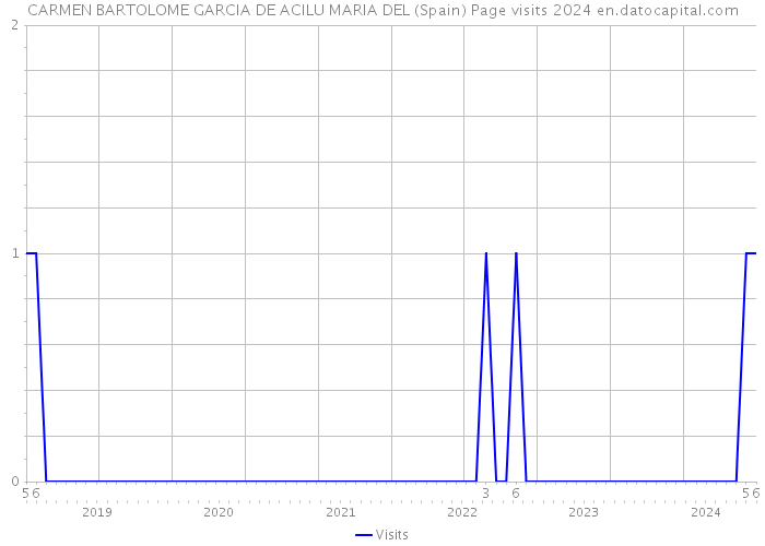 CARMEN BARTOLOME GARCIA DE ACILU MARIA DEL (Spain) Page visits 2024 