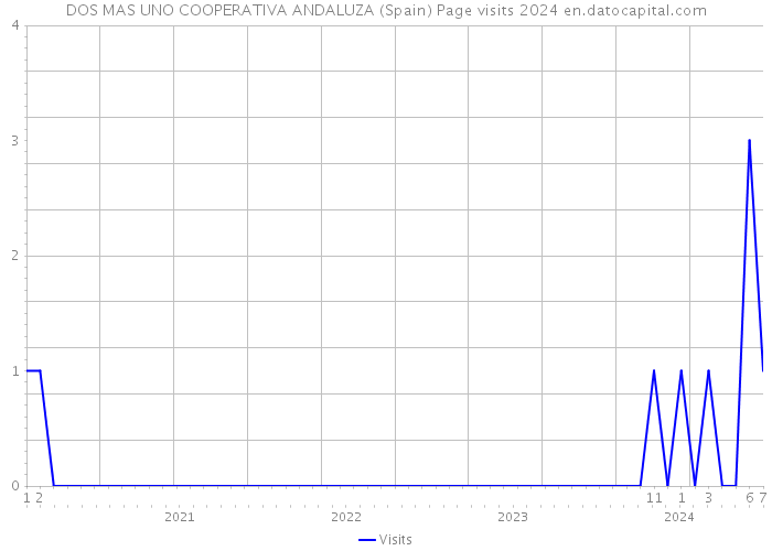 DOS MAS UNO COOPERATIVA ANDALUZA (Spain) Page visits 2024 