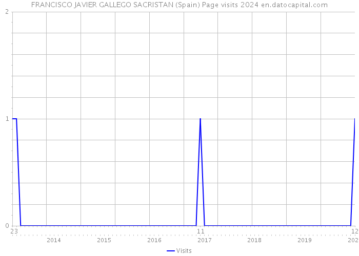 FRANCISCO JAVIER GALLEGO SACRISTAN (Spain) Page visits 2024 