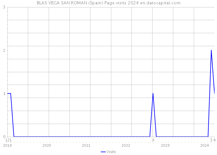 BLAS VEGA SAN ROMAN (Spain) Page visits 2024 