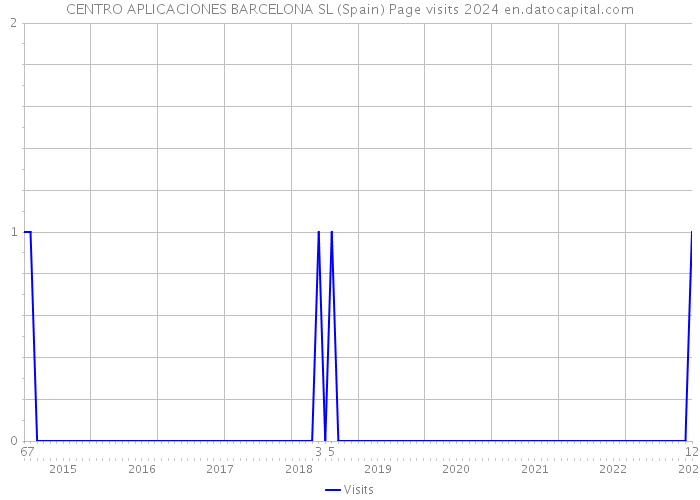 CENTRO APLICACIONES BARCELONA SL (Spain) Page visits 2024 