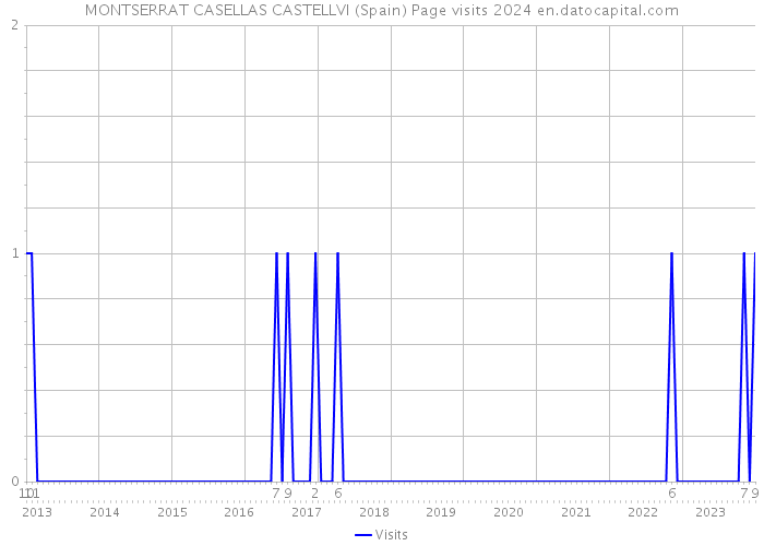 MONTSERRAT CASELLAS CASTELLVI (Spain) Page visits 2024 