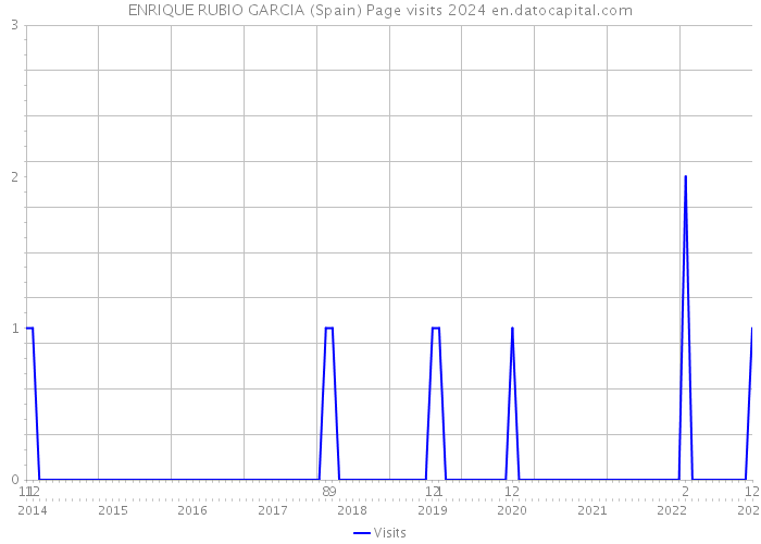 ENRIQUE RUBIO GARCIA (Spain) Page visits 2024 