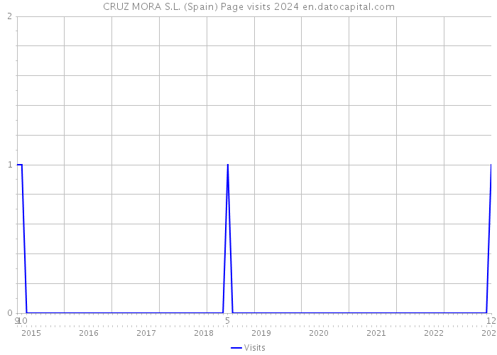 CRUZ MORA S.L. (Spain) Page visits 2024 