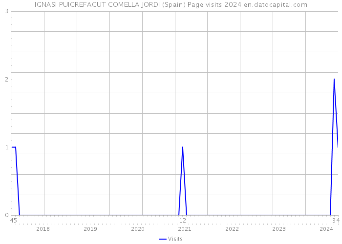 IGNASI PUIGREFAGUT COMELLA JORDI (Spain) Page visits 2024 