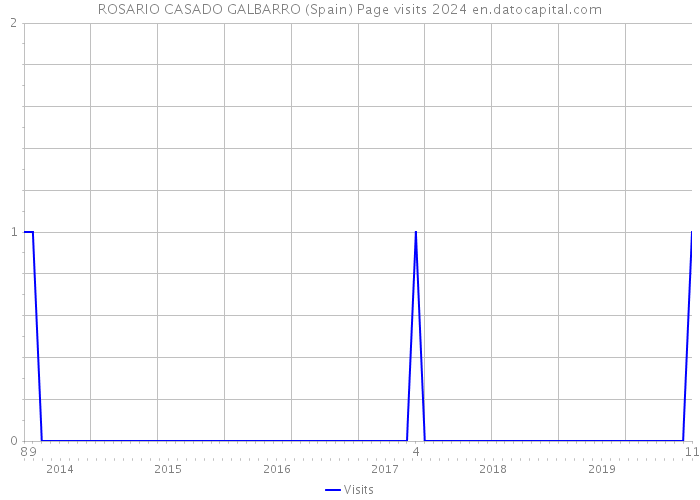 ROSARIO CASADO GALBARRO (Spain) Page visits 2024 