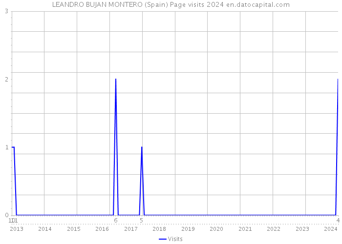 LEANDRO BUJAN MONTERO (Spain) Page visits 2024 