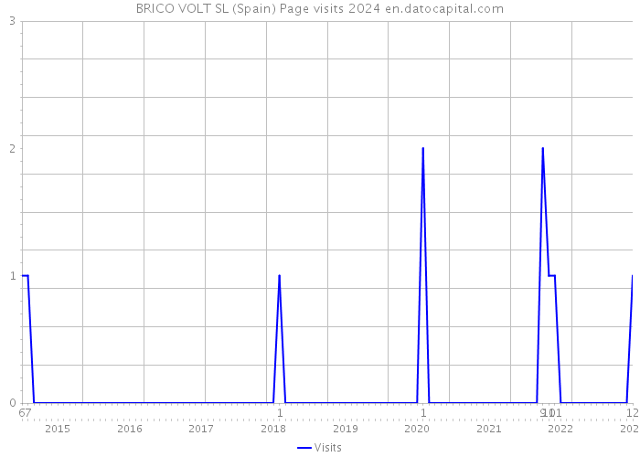 BRICO VOLT SL (Spain) Page visits 2024 