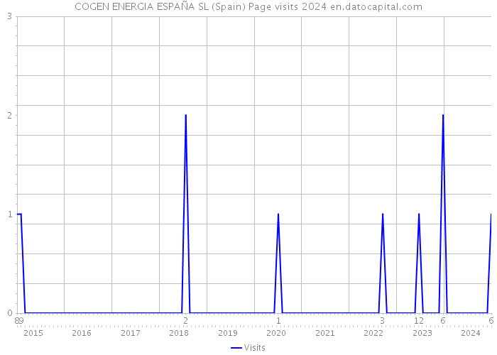 COGEN ENERGIA ESPAÑA SL (Spain) Page visits 2024 