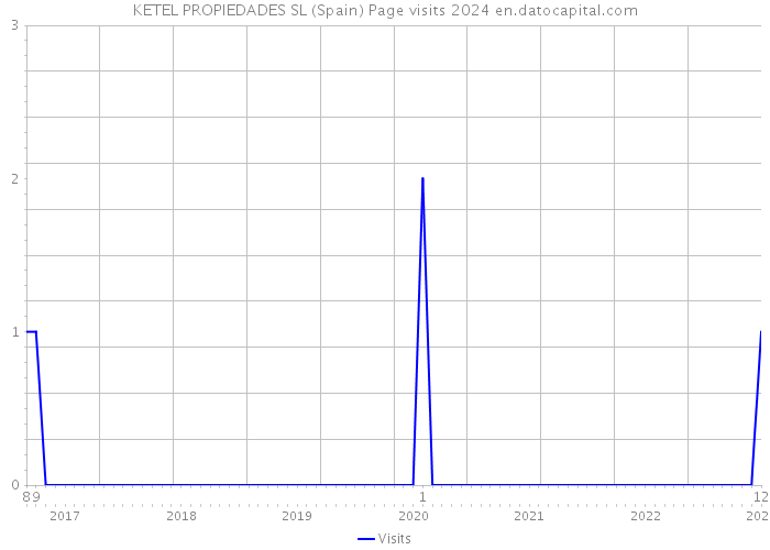 KETEL PROPIEDADES SL (Spain) Page visits 2024 
