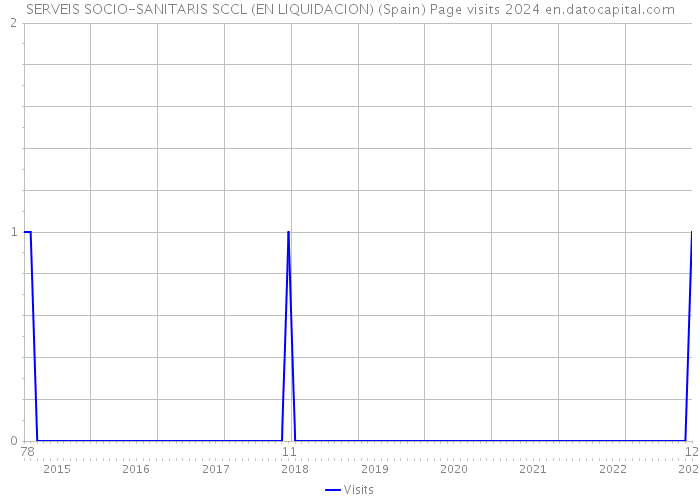 SERVEIS SOCIO-SANITARIS SCCL (EN LIQUIDACION) (Spain) Page visits 2024 