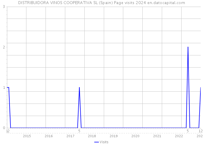 DISTRIBUIDORA VINOS COOPERATIVA SL (Spain) Page visits 2024 