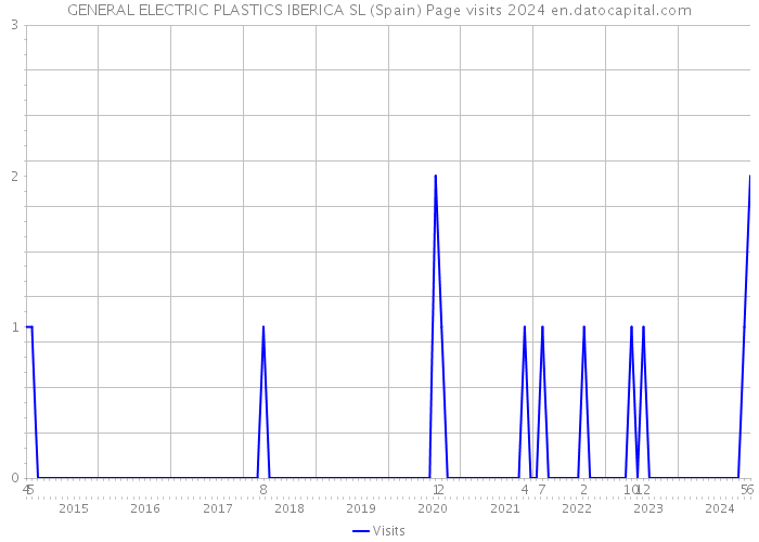 GENERAL ELECTRIC PLASTICS IBERICA SL (Spain) Page visits 2024 
