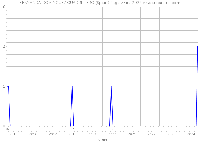 FERNANDA DOMINGUEZ CUADRILLERO (Spain) Page visits 2024 