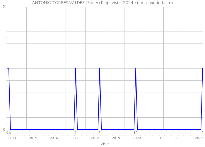ANTONIO TORRES VALDES (Spain) Page visits 2024 