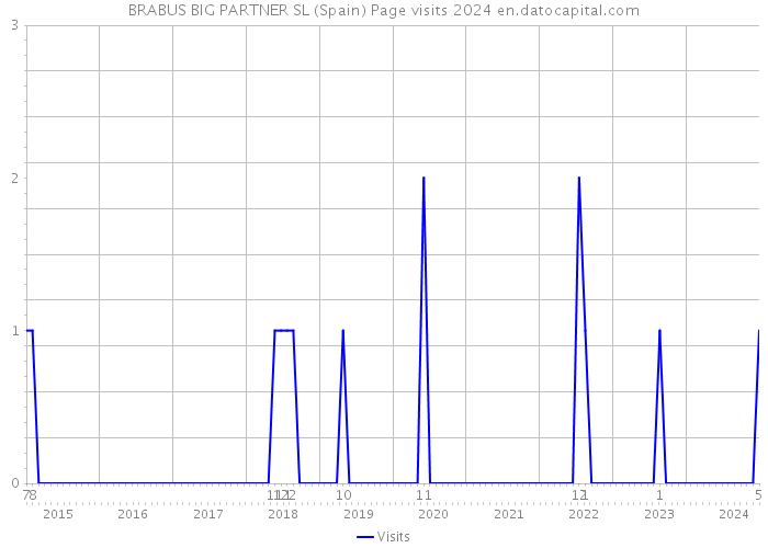 BRABUS BIG PARTNER SL (Spain) Page visits 2024 