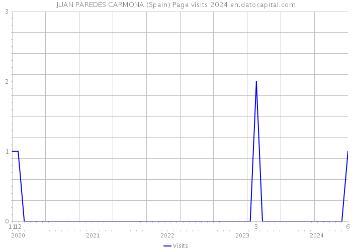 JUAN PAREDES CARMONA (Spain) Page visits 2024 