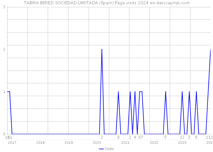 TABIRA BEREZI SOCIEDAD LIMITADA (Spain) Page visits 2024 