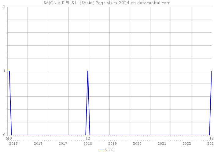 SAJONIA PIEL S.L. (Spain) Page visits 2024 