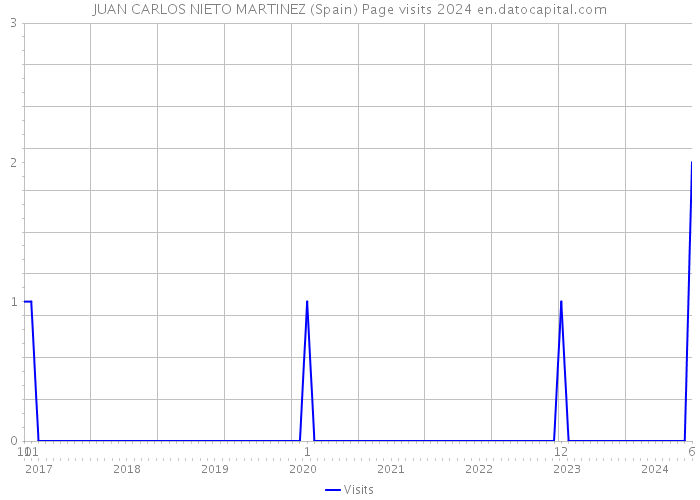 JUAN CARLOS NIETO MARTINEZ (Spain) Page visits 2024 