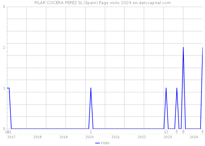 PILAR COCERA PEREZ SL (Spain) Page visits 2024 