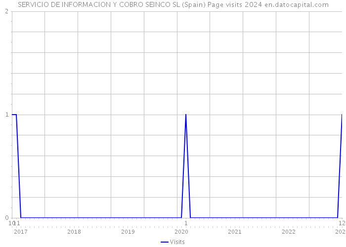 SERVICIO DE INFORMACION Y COBRO SEINCO SL (Spain) Page visits 2024 