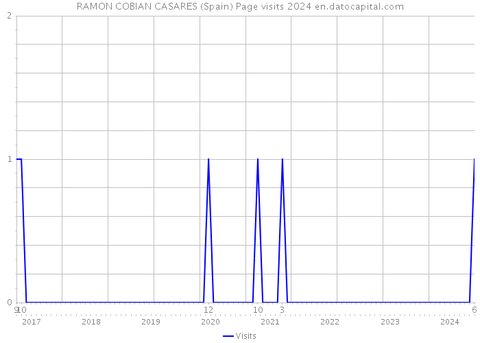 RAMON COBIAN CASARES (Spain) Page visits 2024 
