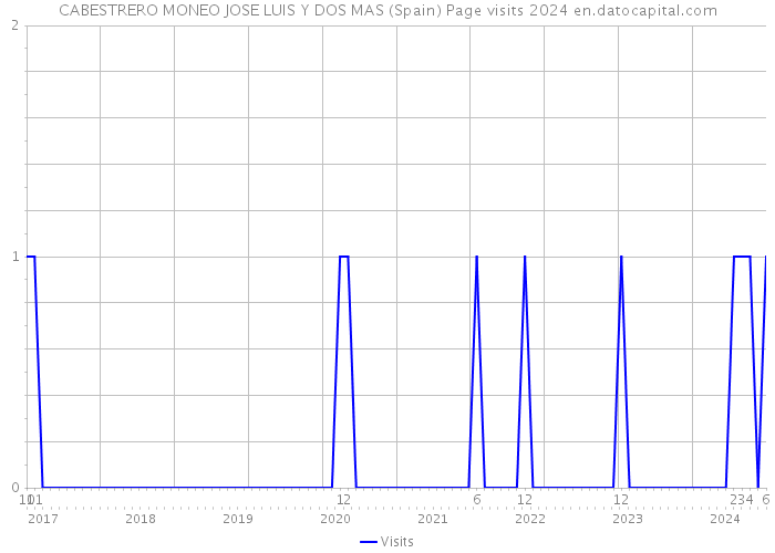 CABESTRERO MONEO JOSE LUIS Y DOS MAS (Spain) Page visits 2024 