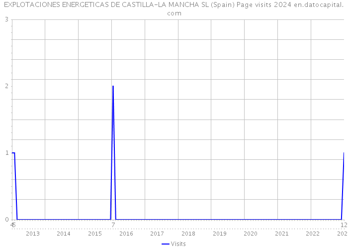 EXPLOTACIONES ENERGETICAS DE CASTILLA-LA MANCHA SL (Spain) Page visits 2024 