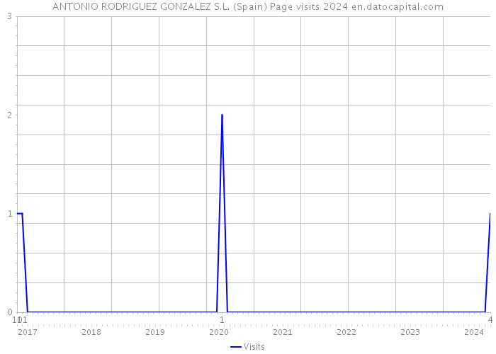 ANTONIO RODRIGUEZ GONZALEZ S.L. (Spain) Page visits 2024 