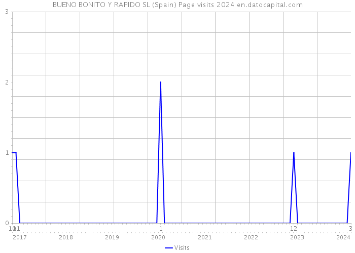 BUENO BONITO Y RAPIDO SL (Spain) Page visits 2024 