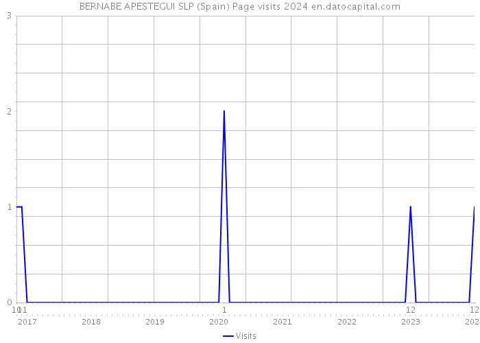 BERNABE APESTEGUI SLP (Spain) Page visits 2024 