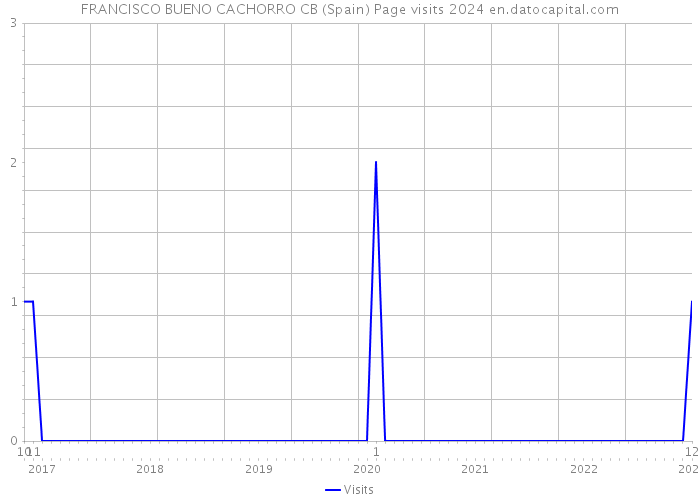 FRANCISCO BUENO CACHORRO CB (Spain) Page visits 2024 