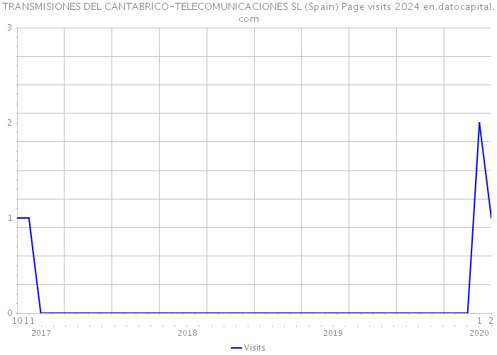 TRANSMISIONES DEL CANTABRICO-TELECOMUNICACIONES SL (Spain) Page visits 2024 